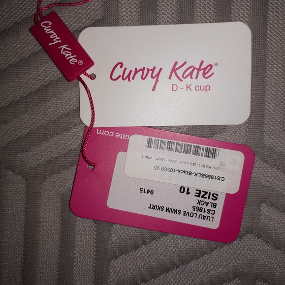 Curvy Kate Luau Love Swim Skirt, black, UK 10 - Picture 4 of 5